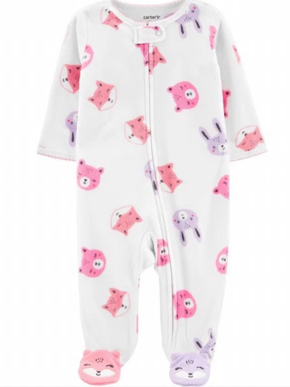 Carter's Woodland Creatures Zip-Up
Fleece Sleep & Play One Piece Baby Girl 9M